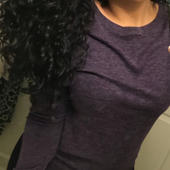 Long Sleeve Purple Tee - Picture 4 of 4